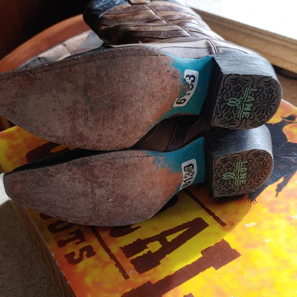 Lane Women's Western Old Glory Boots Size 9.5B - Picture 7 of 12